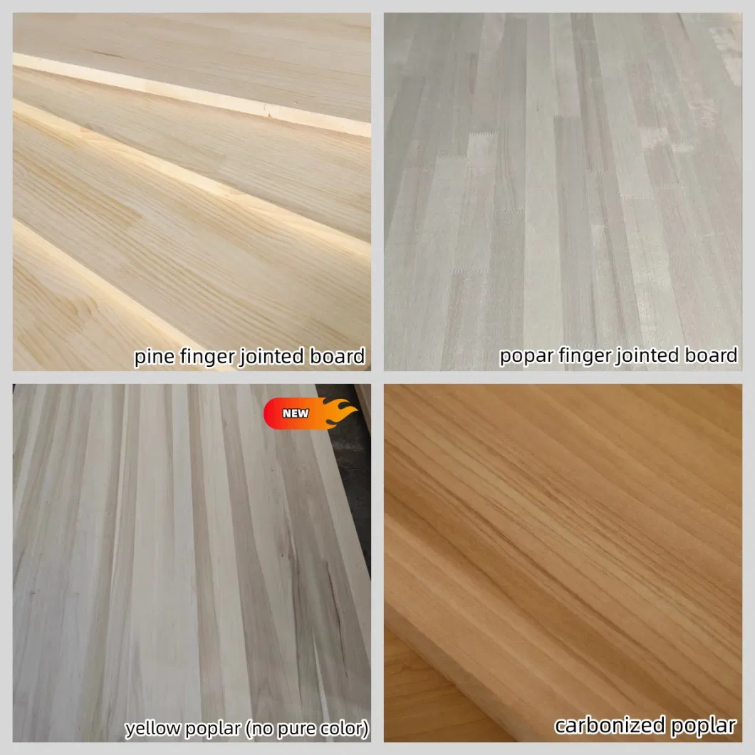 Light Weight Board Paulownia Edge Glued Wood Board Bleached for Furniture Craft Frame