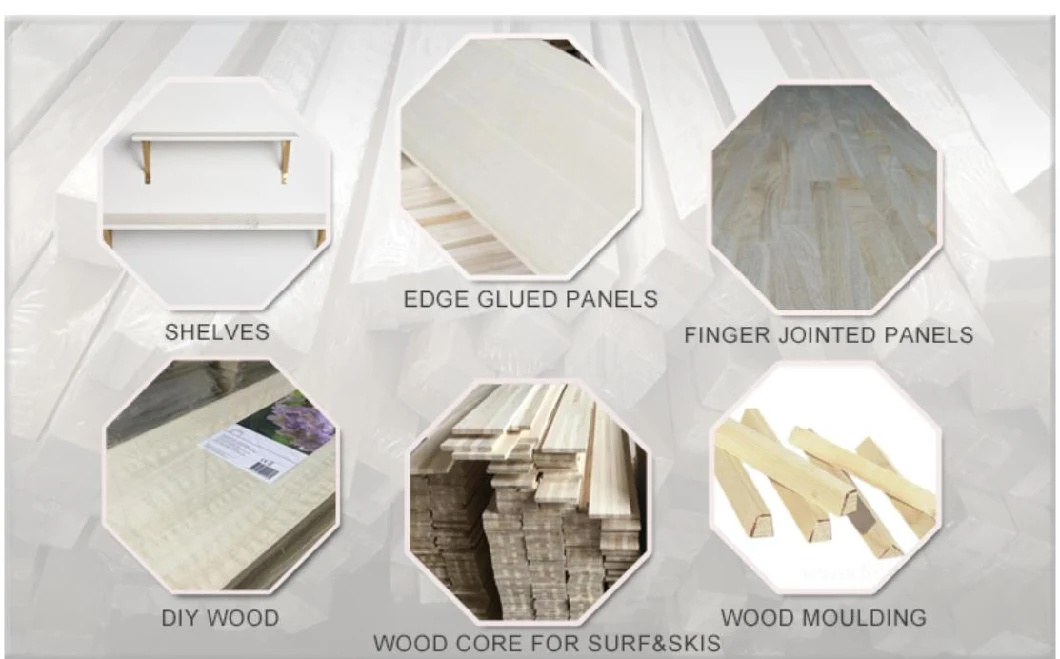 Cheaper Price Paulownia Solid Wood Board Edge Glued Panel Finger Joint Boards