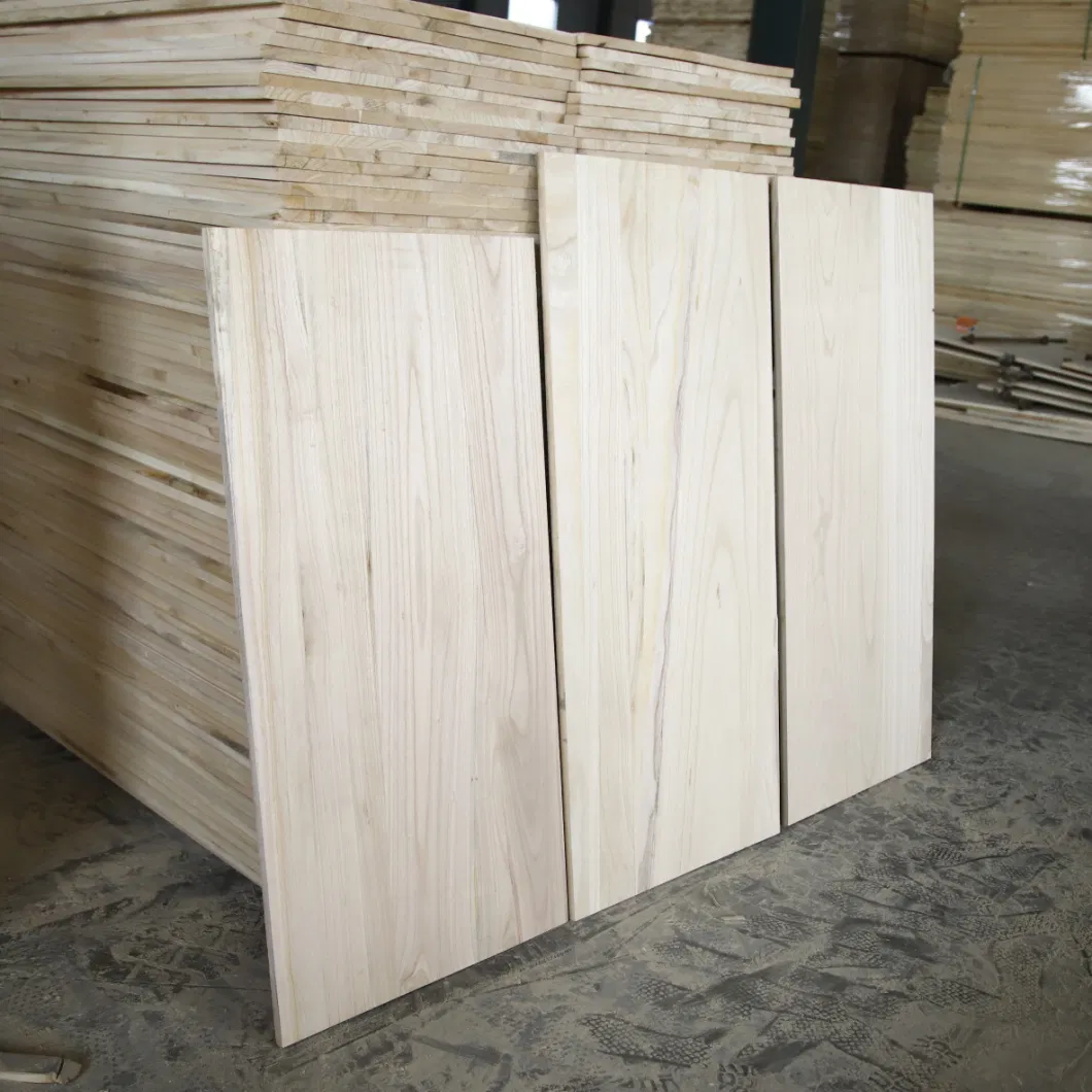 Wholesale Custom Size Paulownia Solid Wood Board Edge Glued Panel for Wooden Craft