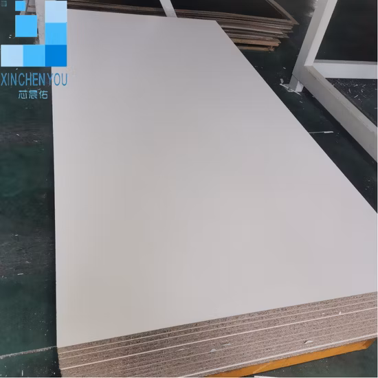 Tablero de partículas de melamina de 18 mm para muebles de paneles y decoración del hogar